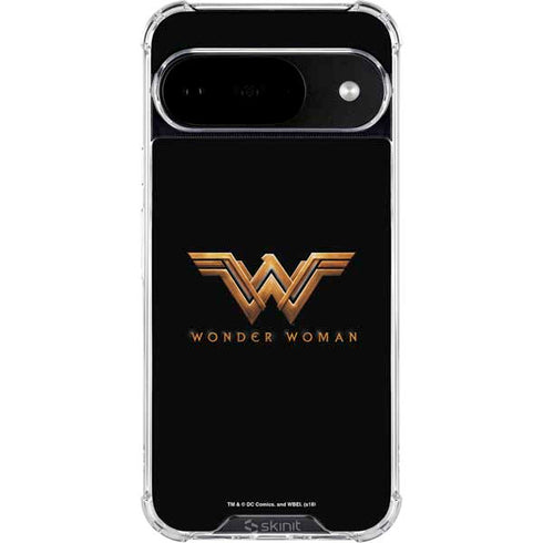 DC Comics Wonder Woman Gold Emblem Google Pixel 10 Clear Case